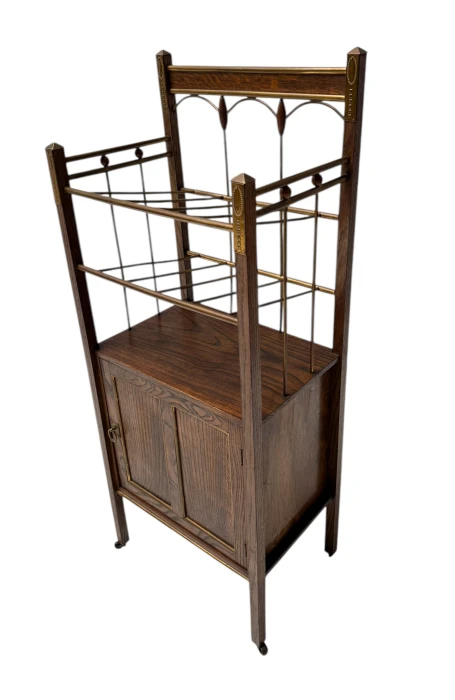 Arts & Crafts Art Nouveau Magazine Stand by Meubelmagazijn Rembrandt Amsterdam